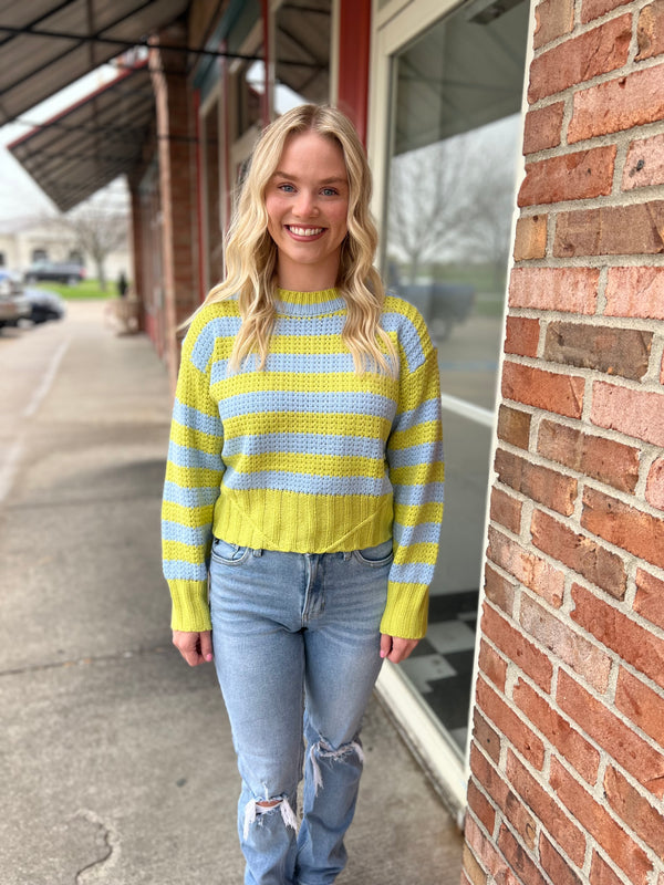 SWEET LIMEMADE STRIPED SWEATER