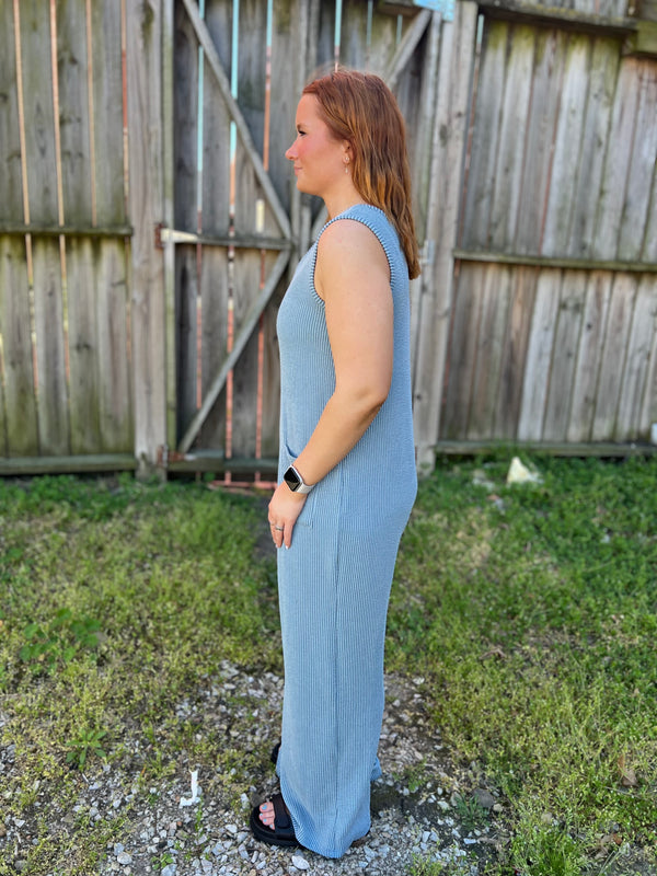SLATE TO THE PARTY JUMPSUIT