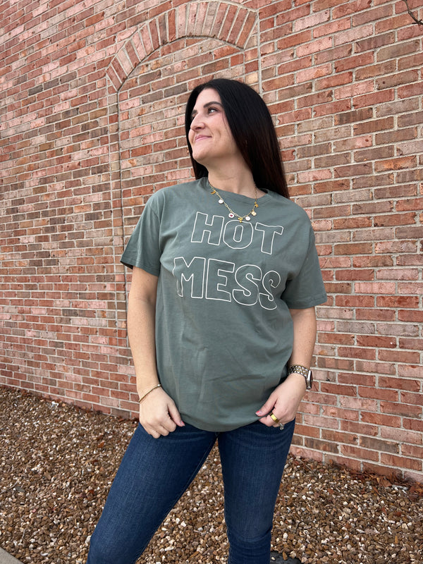 HOT MESS GRAPHIC TEE