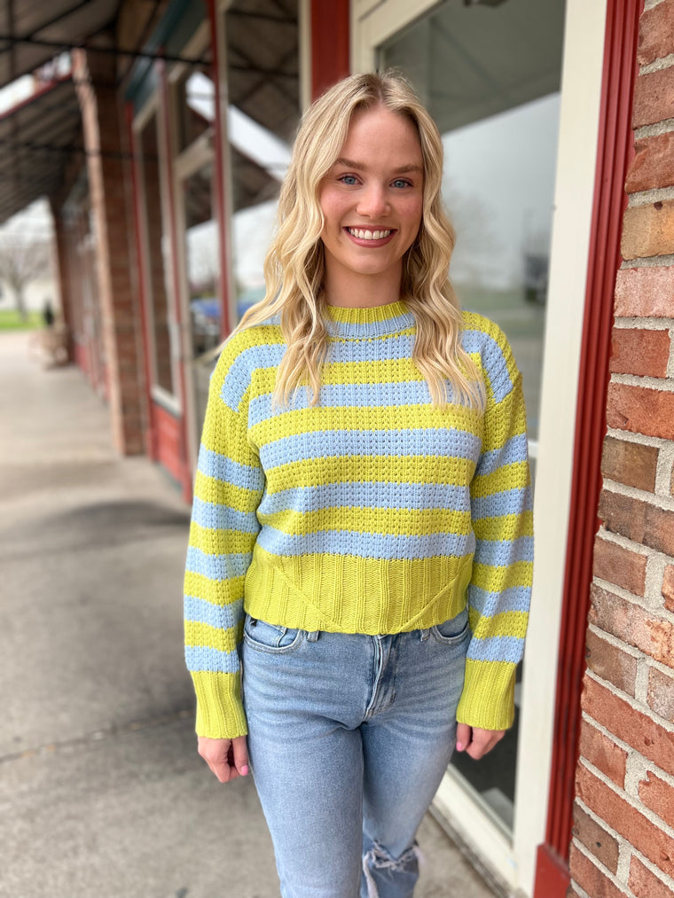 SWEET LIMEMADE STRIPED SWEATER
