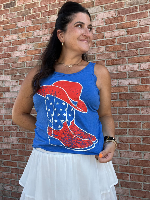 AMERICAN BOOTS TANK TOP
