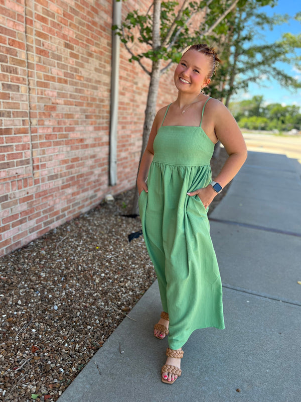 SPAGETTI STRAP MAXI DRESS