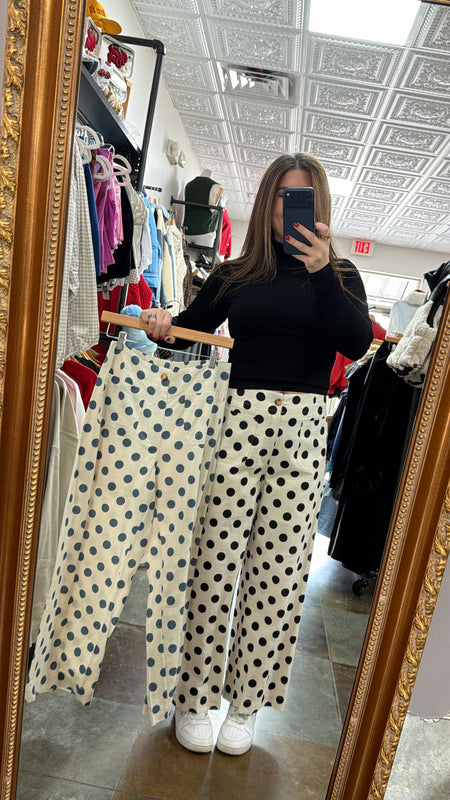 POLKA DOT PANTS- 2 COLORS