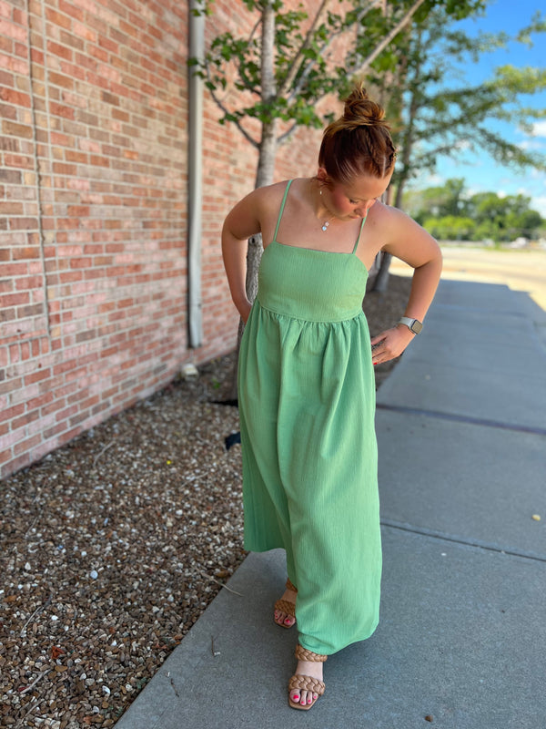 SPAGETTI STRAP MAXI DRESS