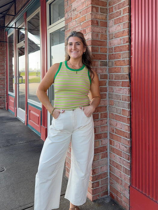 LIMEADE STRIPED TANK