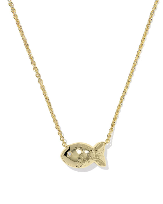 KENDRA SCOTT: PARKER FISH PENDANT NECKLACE