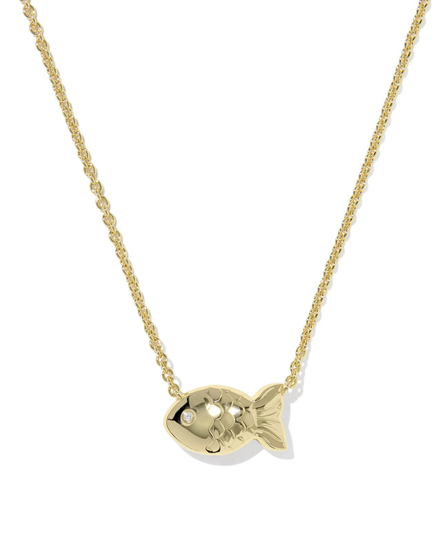 KENDRA SCOTT: PARKER FISH PENDANT NECKLACE