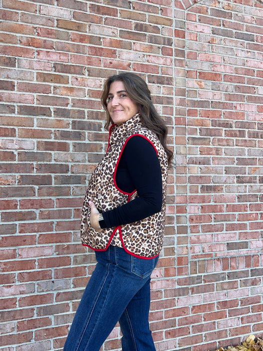 LEOPARD PRINT VEST