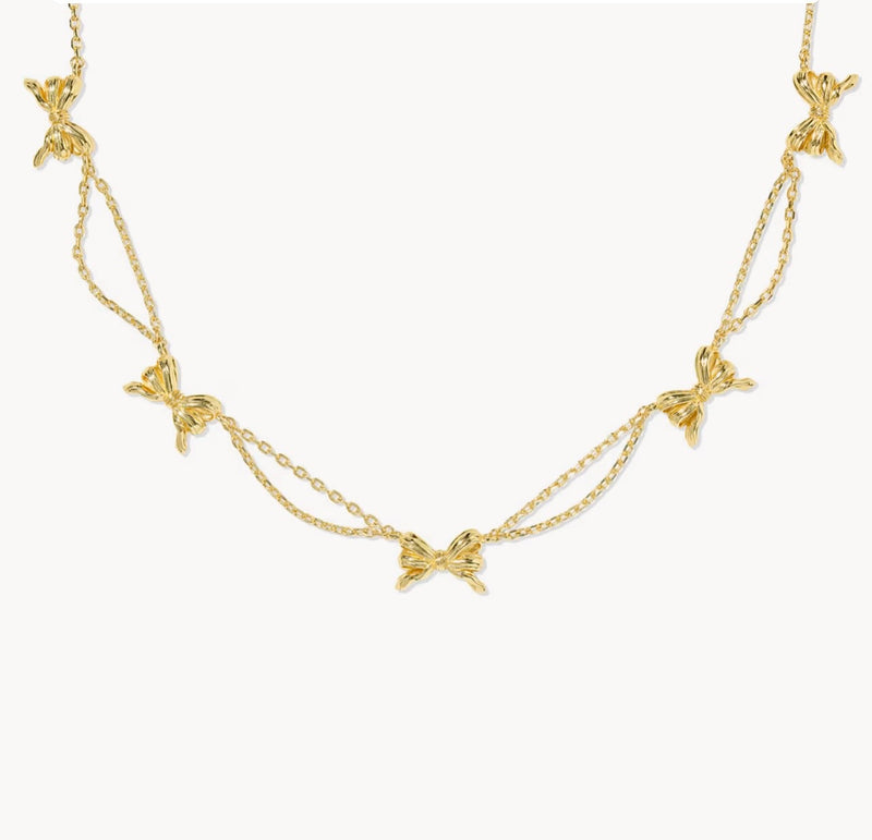 KENDRA SCOTT: BOW STRAND NECKLACE