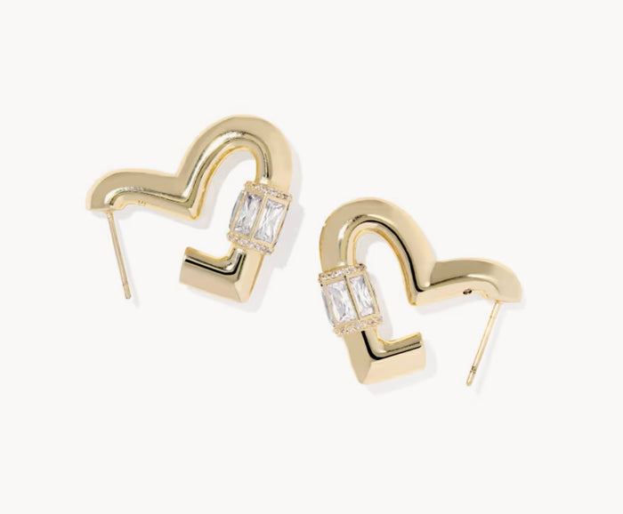 KENDRA SCOTT: EMERY HEART EARRING