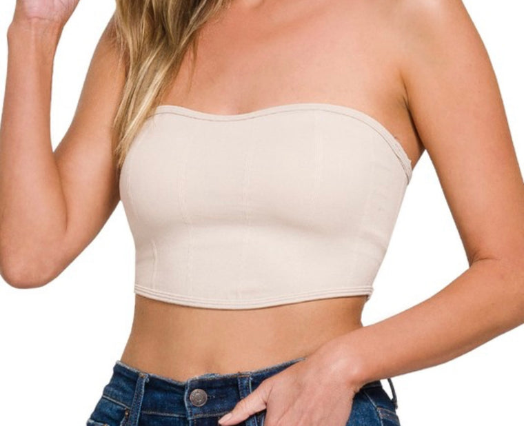 SEAMLESS TUBE TOP BRA