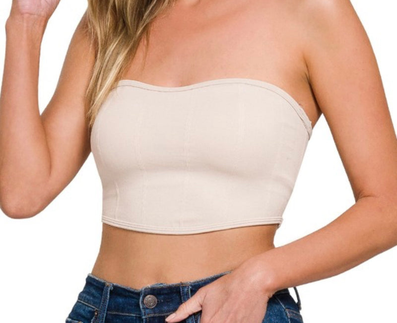 SEAMLESS TUBE TOP BRA