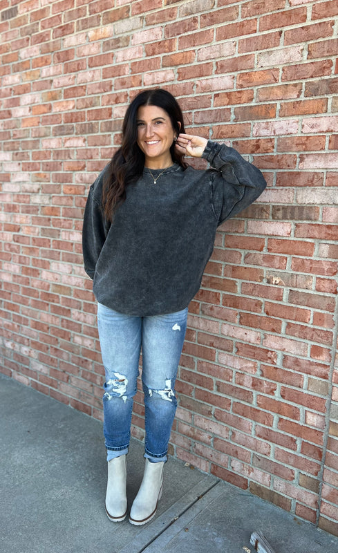 CORDED PULLOVER- 2 COLORS