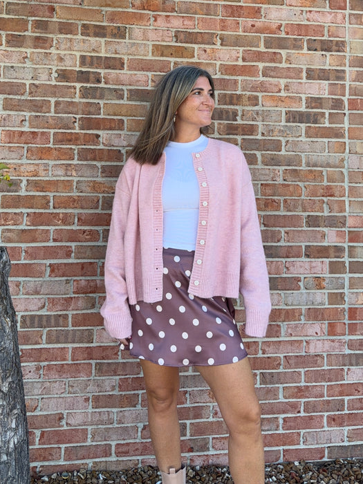 BALLET PINK CARDIGAN