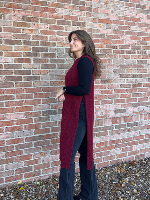 LONGLINE SWEATER- 2 COLORS