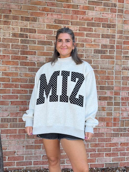 MIZ MOCK NECK SWEATSHIRT