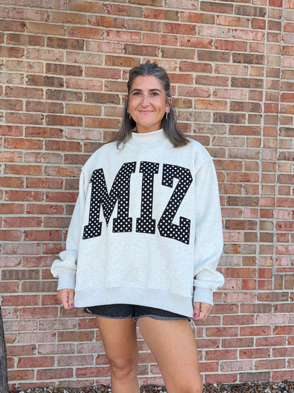 MIZ MOCK NECK SWEATSHIRT