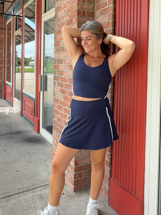 NAVY BUTTER SOFT SKORT