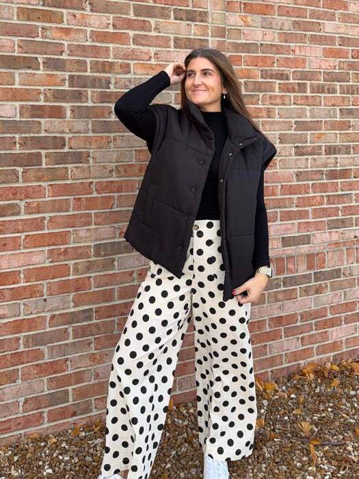 WINTER PUFFER VEST- 2 COLORS