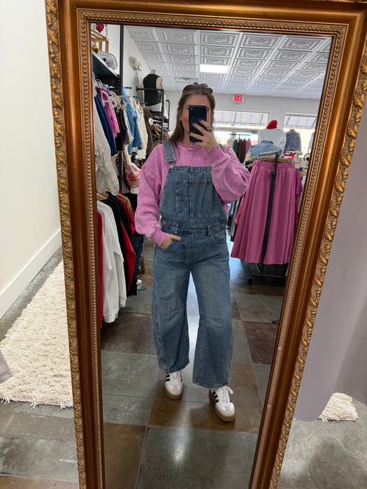 ACID WASH SWEATSHIRT- 5 COLORS