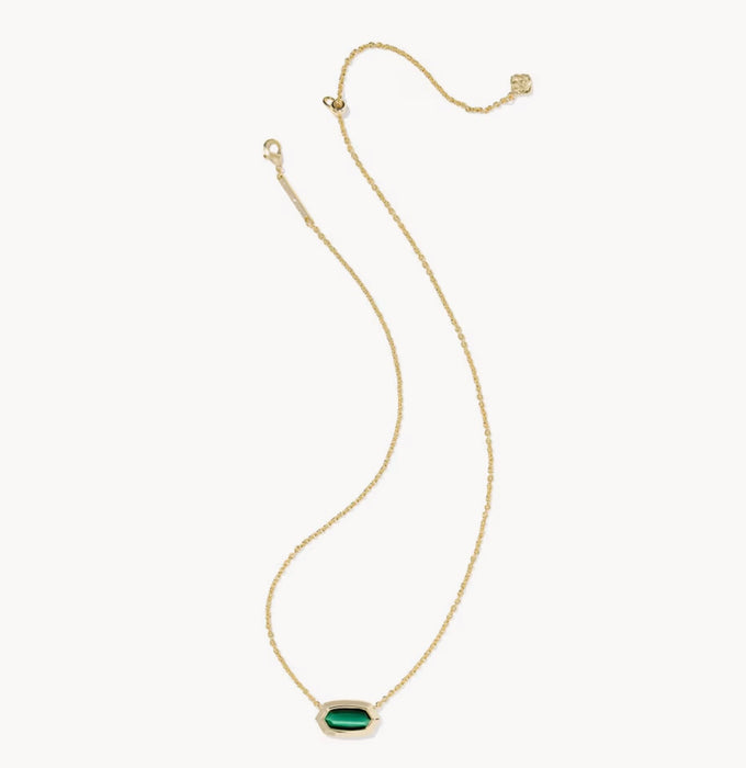 KENDRA SCOTT: ELISA BEZEL PENDANT NECKLACE