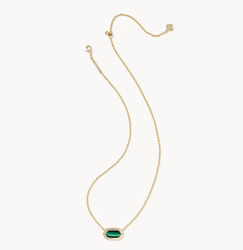 KENDRA SCOTT: ELISA BEZEL PENDANT NECKLACE