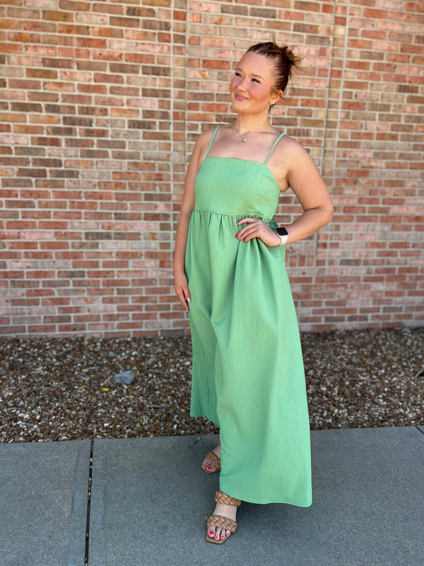 SPAGETTI STRAP MAXI DRESS