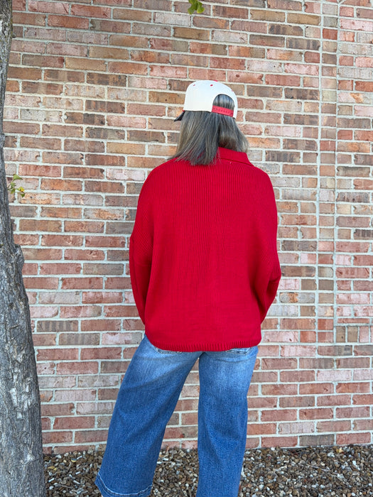 LARGE BUTTON FRONT CARDIGAN- 3 COLORS