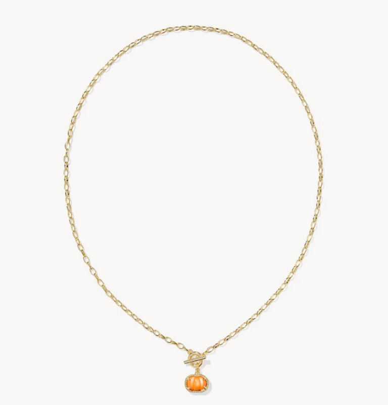 KENDRA SCOTT: PUMPKIN LINK CHAIN NECKLACE