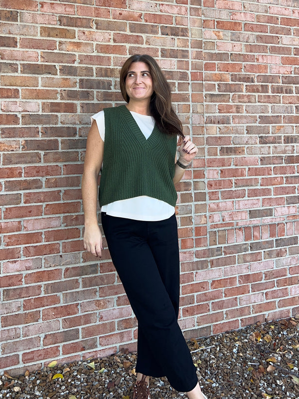 OLIVE LAYERED TOP