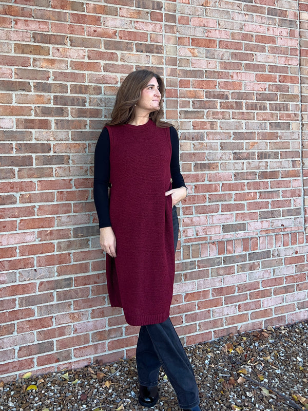 LONGLINE SWEATER- 2 COLORS