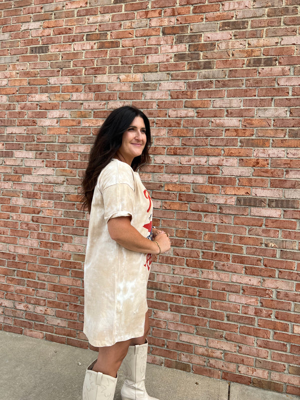 rockstar t shirt dress Vintage Rock and Roll T-Shirt Dress Retro Electric Guitar Graphic Apparel Classic Rock Concert Outfit Edgy Streetwear Music Gift for Her