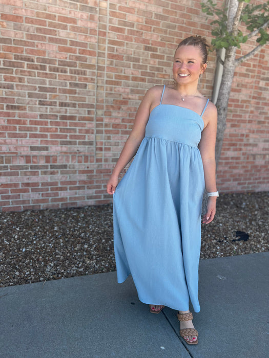 SPAGETTI STRAP MAXI DRESS