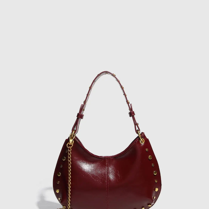 STUDDED SHOULDER PURSE