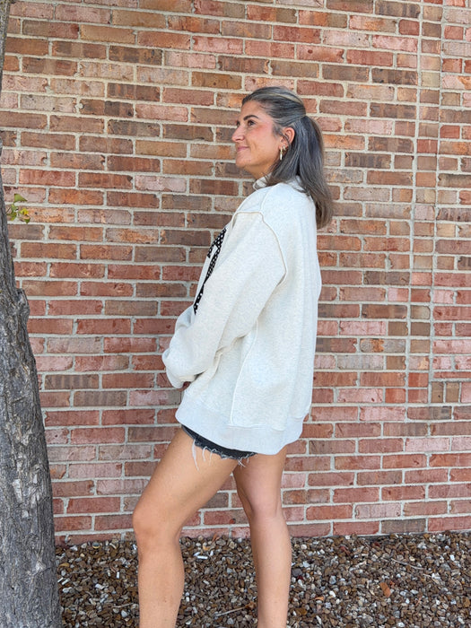 MIZ MOCK NECK SWEATSHIRT