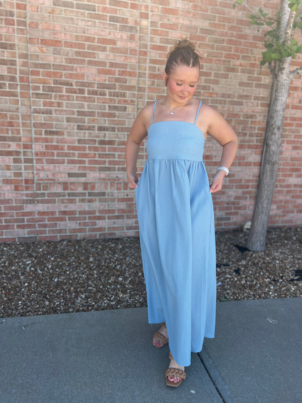 SPAGETTI STRAP MAXI DRESS