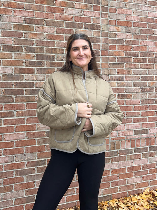 DOORBUSTER QUILTED JACKET- 3 COLORS
