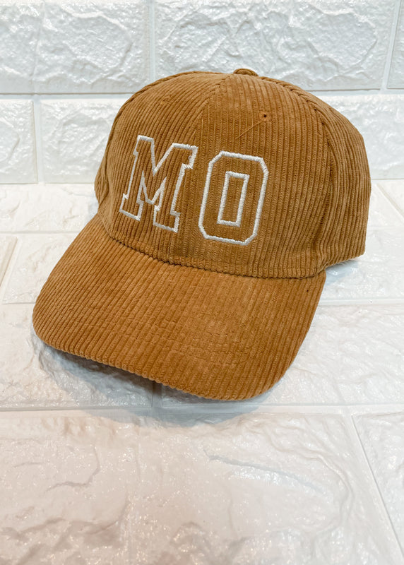 CORDUROY MO EMBROIDERED HAT