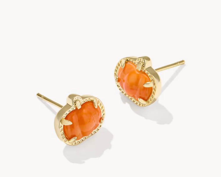 KENDRA SCOTT: PUMPKIN STUD EARRING