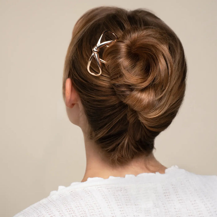 METAL BOW FRENCH HAIR PIN