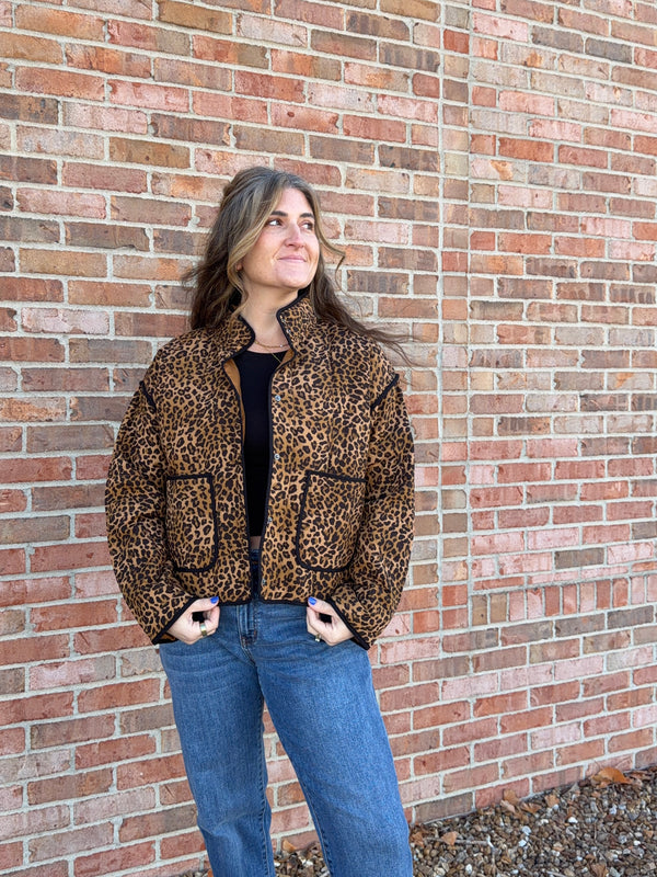LEOPARD PRINT JACKET