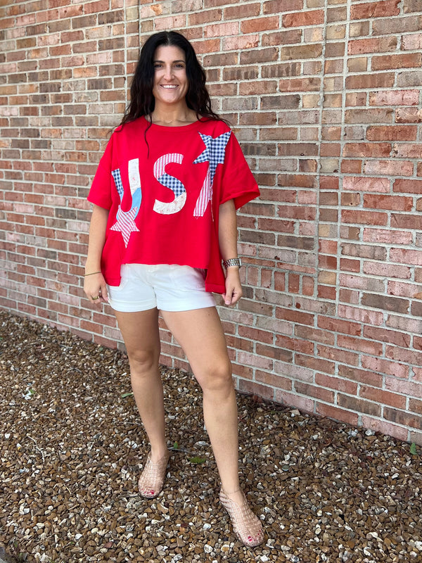 QUILT PATCH USA TEE