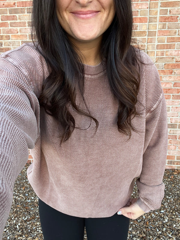 CORDED PULLOVER- 6 COLORS