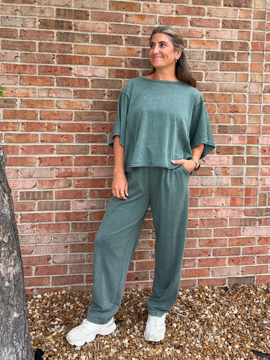 COMFY BARREL PANTS- 2 COLORS