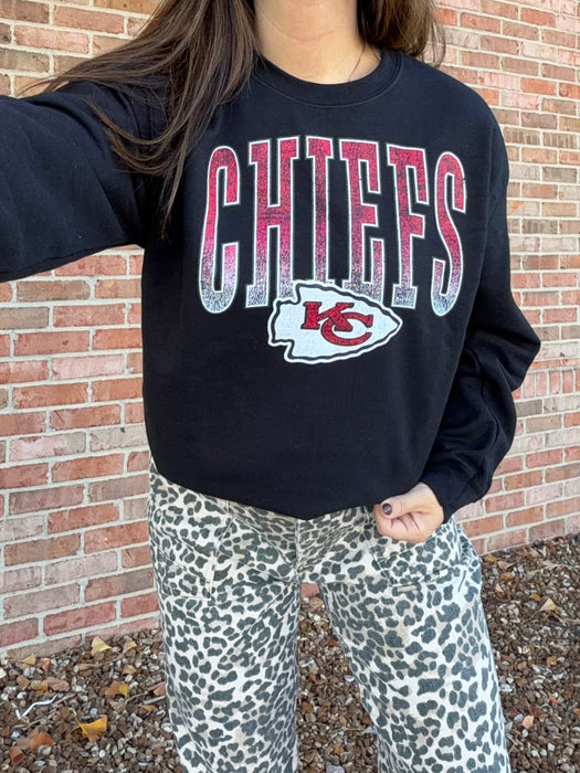 DISTRESSED CHIEFS SWEATSHIRT