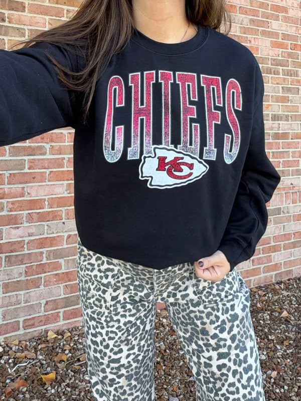 DISTRESSED CHIEFS SWEATSHIRT
