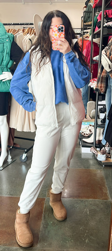 CORDED PULLOVER- 6 COLORS