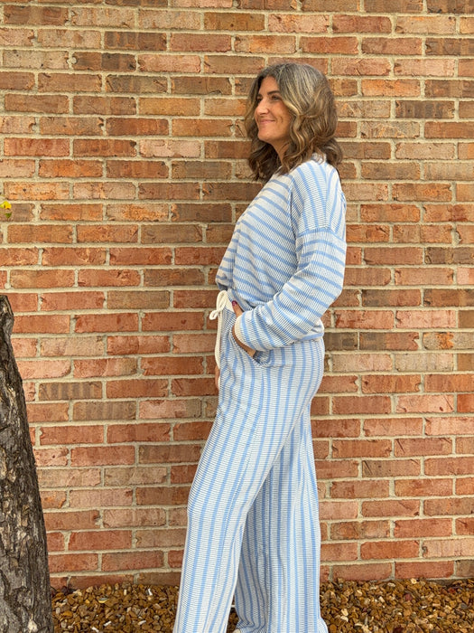 RIBBED STRIPED MATCHING SET- 3 COLORS