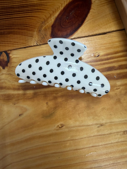 POLKA DOT CLAW CLIP- 4 COLORS