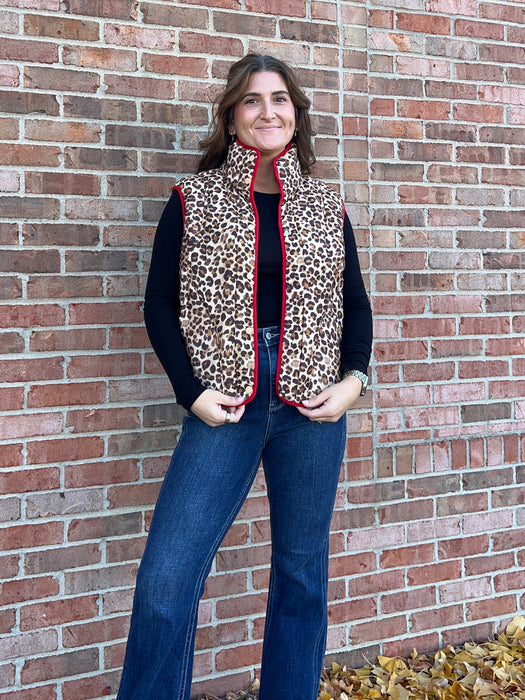 LEOPARD PRINT VEST